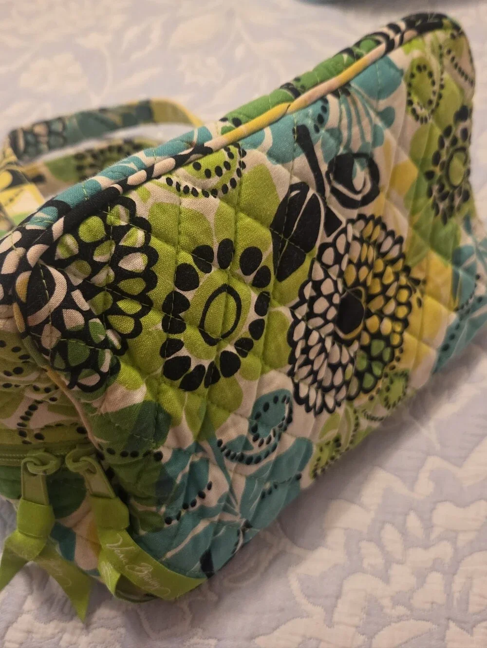 VERA BRADLEY quilted Makeup Tote With Id Pouch